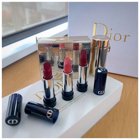 dior clutch lipsticks|Dior limited edition lipstick set.